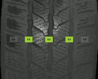 215/60 R17 WINTERREIFEN VW T5/T6 MULTIVAN 17 ZOLL STAHL KOMPLETTSATZ 5MM - Bild 7