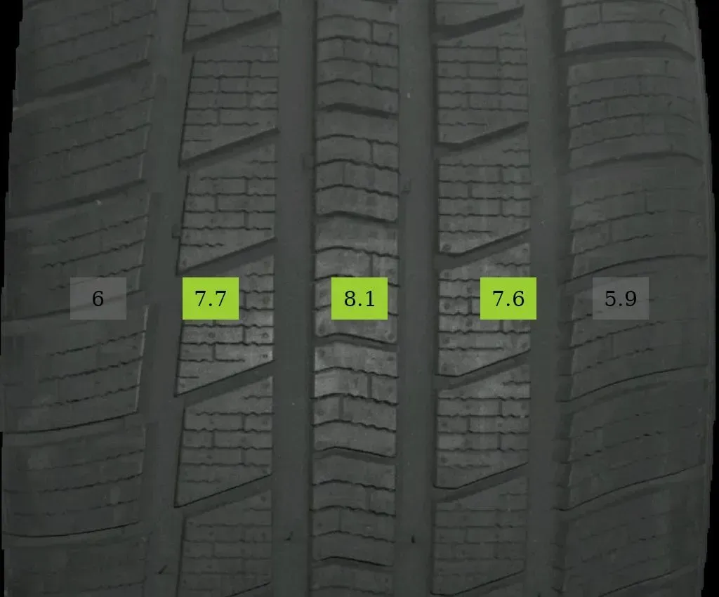 2x 255/50 R20 109W Ganzjahrreifen Radar Dimax 4 season 7mm DOT 2720 - Bild 1