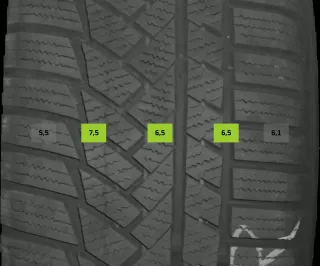 235/55 R19 105V WINTERREIFEN MERCEDES GLC W253 19 ZOLL ALU KOMPLETTSATZ 6MM - Bild 5