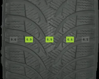 215/60 R17 WINTERREIFEN GLA W156 17 ZOLL STAHLFELGEN KOMPLETTSATZ 5-6MM - Bild 5
