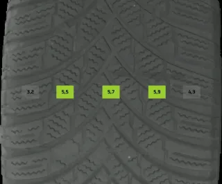 205/55 R17 95V WINTERREIFEN MERCEDES CLA F2C 17 ZOLL ALU KOMPLETTSATZ 5-7MM - Bild 6