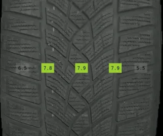 225/55 R17 WINTERREIFEN BMW 5ER G30 17 ZOLL ALUFELGEN 4-7MM KOMPLETTSATZ - Bild 7