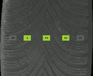 225/55 R17 97H WINTERREIFEN AUDI A4 8W ALLROAD 17 ZOLL ALU KOMPLETTSATZ 5MM - Bild 8