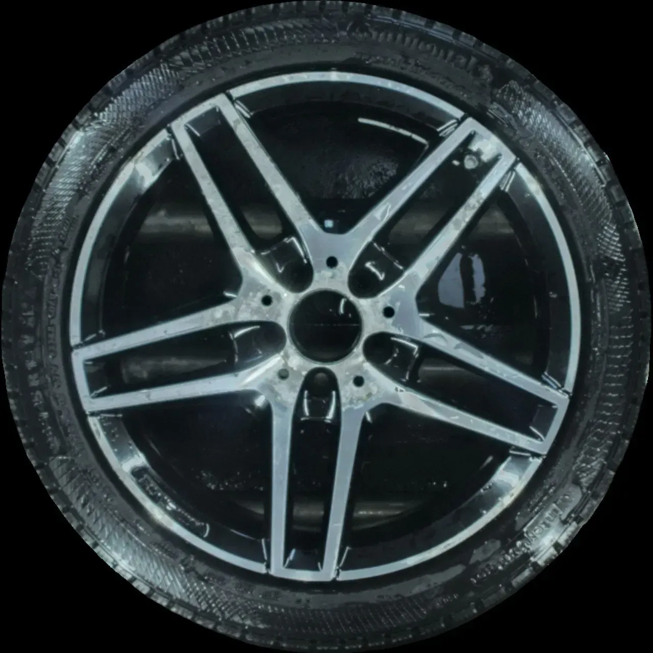 2X 265/35 R18 WINTERREIFEN AMG E-KLASSE W212 18 ZOLL ALUMINIUM KOMPLETTSATZ 6MM - Bild 1