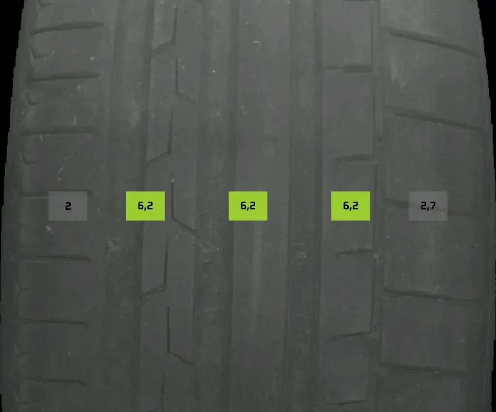 2x Sommerreifen 255/35 R21 98y Continental Sportcontact6 DOT2523 6mm - Bild 1