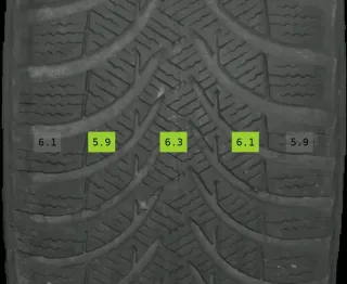 215/60 R17 WINTERREIFEN GLA W156 17 ZOLL STAHLFELGEN KOMPLETTSATZ 5-6MM - Bild 6