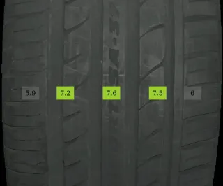 AUDI A7 4G 255/40 R19 SOMMERREIFEN 19 ZOLL ALUFELGEN Kompletträder 7MM - Bild 7