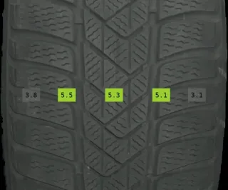 225/55 R17 WINTERREIFEN BMW 5ER G30  17 ZOLL ALUFELGEN KOMPLETTSATZ 4-5MM - Bild 5