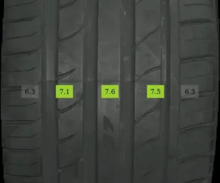 AUDI A7 4G 255/40 R19 SOMMERREIFEN 19 ZOLL ALUFELGEN Kompletträder 7MM - Bild 5