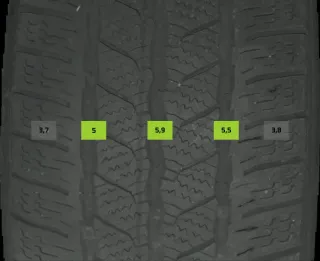 215/60 R17 WINTERREIFEN VW T5/T6 MULTIVAN 17 ZOLL STAHL KOMPLETTSATZ 5MM - Bild 6