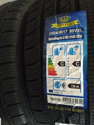 2x 245/45 R17 99V Winterreifen Imperial Snowdragon 3 7mm DOT 3619 - Bild 1
