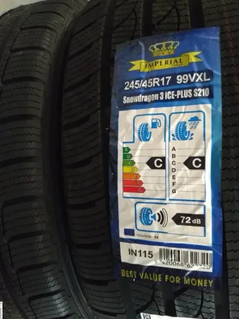 Background image for 2x 245/45 R17 99V Winterreifen Imperial Snowdragon 3 7mm DOT 3619