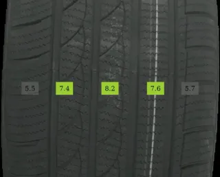4x Winterreifen 245/45 R19 102V Imperial Snowdragen 3 ICE plus DOT 1825 - Bild 5