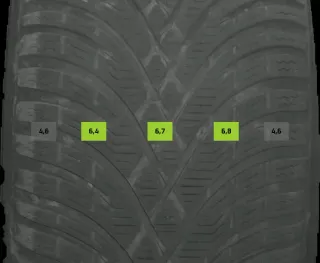 225/55 R17 101V WINTERREIFEN AUDI A4 8W ALLROAD 17 ZOLL KOMPLETTSATZ 4-6MM - Bild 7