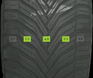 235/55 R17 103Y GANZJAHRREIFEN V-KLASSE W447 17 ZOLL ALU KOMPLETTSATZ - Bild 6