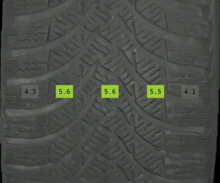 215/60 R17 WINTERREIFEN GLA W156 17 ZOLL STAHLFELGEN KOMPLETTSATZ 5-6MM - Bild 7