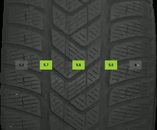 235/60 R18 WINTERREIFEN GLC W253 18 ZOLL ALU KOMPLETTSATZ 4-5MM - Bild 5