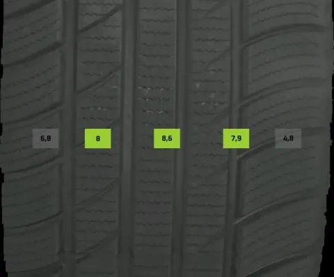 Background image for 2x Winterreifen 225/50 R17 98V TOMKET Snowroad DOT2124 6-7mm