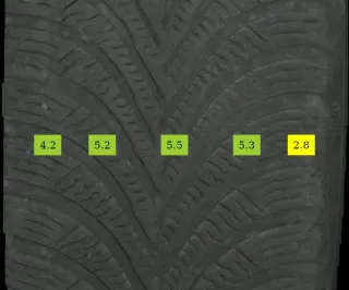 205/60 R16 WINTERREIFEN B-KLASSE W247 16 ZOLL ALUFELGEN KOMPLETTSATZ 5-7MM - Bild 7
