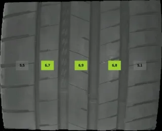 2x Sommerreifen 285/30 R22 101Y Kumho Ecsta Sport 5 DOT 4624 6mm - Bild 2