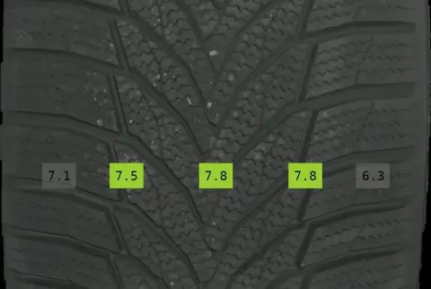 Background image for 2x Winterreifen 225/45 R18 92V Nexen Winguard DOT 3324 7mm