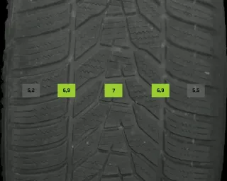 225/55 R18 102V WINTERREIFEN AUDI A6 4K 18 ZOLL ALUMINIUM KOMPLETTSATZ 5-6MM - Bild 7
