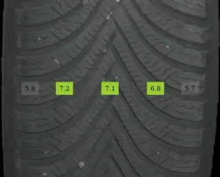 205/60 R16 WINTERREIFEN B-KLASSE W247 16 ZOLL ALUFELGEN KOMPLETTSATZ 5-7MM - Bild 8