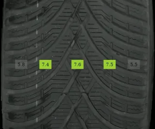 215/60 R17 WINTERREIFEN AUDI Q3 8U 17 ZOLL ALUFELGEN KOMPLETTSATZ 5-7MM - Bild 7