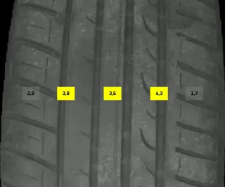 215/45 R16 90V SOMMERREIFEN AUDI A1 8X 16 ZOLL ALU KOMPLETTRÄDER 3-4MM - Bild 6