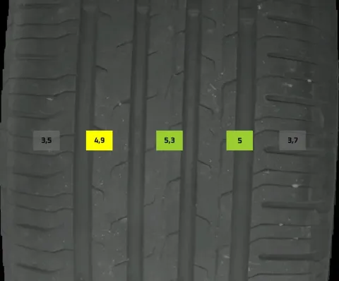 Background image for 2x Sommerreifen 235/55 R18 100V Continental Ecocontact6 DOT 0722 4mm