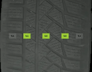 215/65 R17 96H WINTERREIFEN AUDI Q3 F3 17 ZOLL ALU KOMPLETTSATZ 83A071497-8Z8 - Bild 6