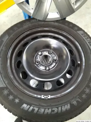 205/60 R16 WINTERREIFEN VW T-ROC 16 ZOLL STAHLFELGEN KOMPLETTSATZ 5-7MM - Bild 9