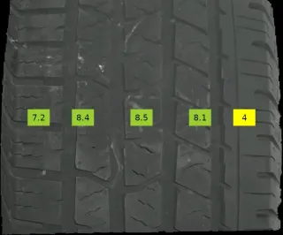 4x 265/60 R18 110T SOMMERREIFEN CONTINENTAL CROSSCONT 8MM DOT0418 - Bild 4