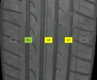 215/45 R16 90V SOMMERREIFEN AUDI A1 8X 16 ZOLL ALU KOMPLETTRÄDER 3-4MM - Bild 5