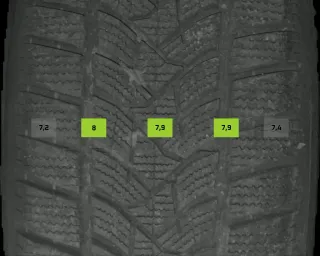 215/60 R17 96H WINTERREIFEN AUDI Q3 8U 17 ZOLL ALU KOMPLETTSATZ 4-7MM - Bild 6