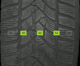 225/55 R17 101V WINTERREIFEN BMW 5ER F10/F11 17 ZOLL ALU KOMPLETTSATZ 4-5MM - Bild 5