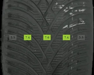 215/60 R17 WINTERREIFEN AUDI Q3 8U 17 ZOLL ALUFELGEN KOMPLETTSATZ 5-7MM - Bild 6