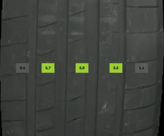2x Sommerreifen 245/45 R18 100Y Goodyear Eagle F1 DOT  2423 3423 6mm - Bild 1