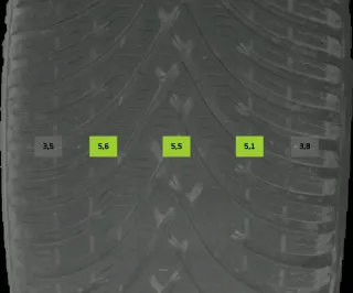 225/55 R17 101V WINTERREIFEN AUDI A4 8W ALLROAD 17 ZOLL KOMPLETTSATZ 4-6MM - Bild 8