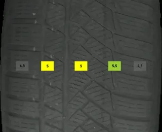 225/55 R17 97H WINTERREIFEN BMW 5ER G30 17 ZOLL ALUMINIUM KOMPLETTSATZ 4-5MM - Bild 7