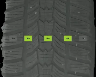 225/55 R17 101V WINTERREIFEN BMW 5ER G30 17 ZOLL ALUMINIUM KOMPLETTSATZ 7MM - Bild 8