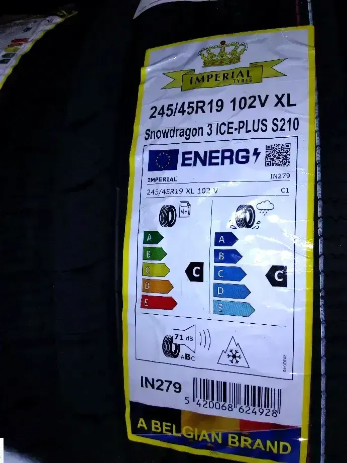 4x Winterreifen 245/45 R19 102V Imperial Snowdragen 3 ICE plus DOT 1825 - Bild 1