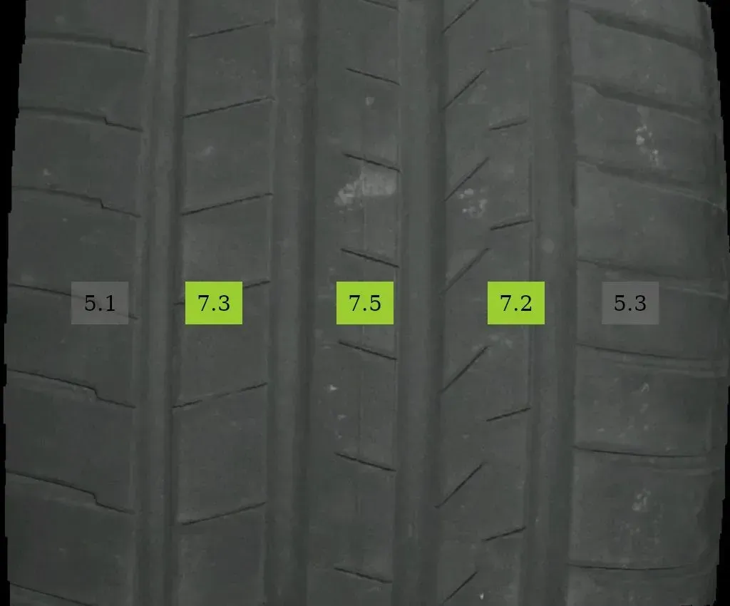 2x Sommerreifen 285/45 R20 108W Bridgestone DOT 1122 / 4822 7,21 mm 6,05 mm - Bild 1