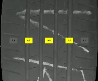 4x Sommerreifen 235/45 R20 96W Bridgestone Dueler HP 4-6mm - Bild 4