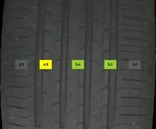 2x Sommerreifen 235/55 R18 100V Continental Ecocontact6 DOT 0722 4mm - Bild 2