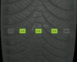 4x 215/45 R17 91W Ganzjahrreifen Falken Euroallseason AS210 6mm DOT 3922 - Bild 1