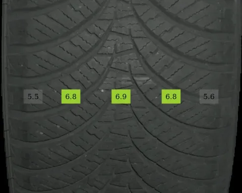 Background image for 4x 215/45 R17 91W Ganzjahrreifen Falken Euroallseason AS210 6mm DOT 3922