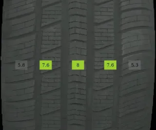2x 235/50 R18 101W Ganzjahrreifen Radar Dimax 4 season 7mm DOT 4424 - Bild 1