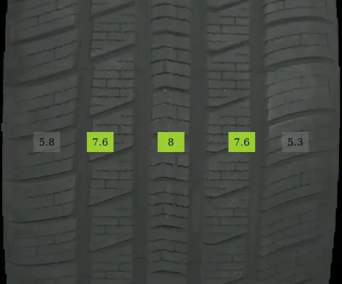 Background image for 2x 235/50 R18 101W Ganzjahrreifen Radar Dimax 4 season 7mm DOT 4424