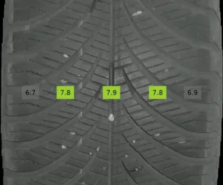 1x 225/55 R17 103H Ganzjahrreifen Goodyear Vector 4Seasons  7mm DOT 0323 - Bild 1